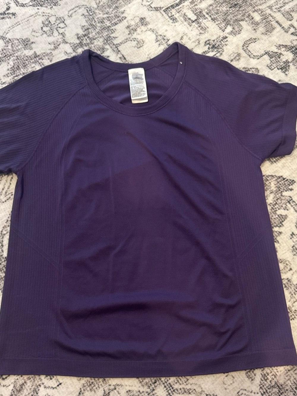 TYR Purple Short Sleeve Performance Tee